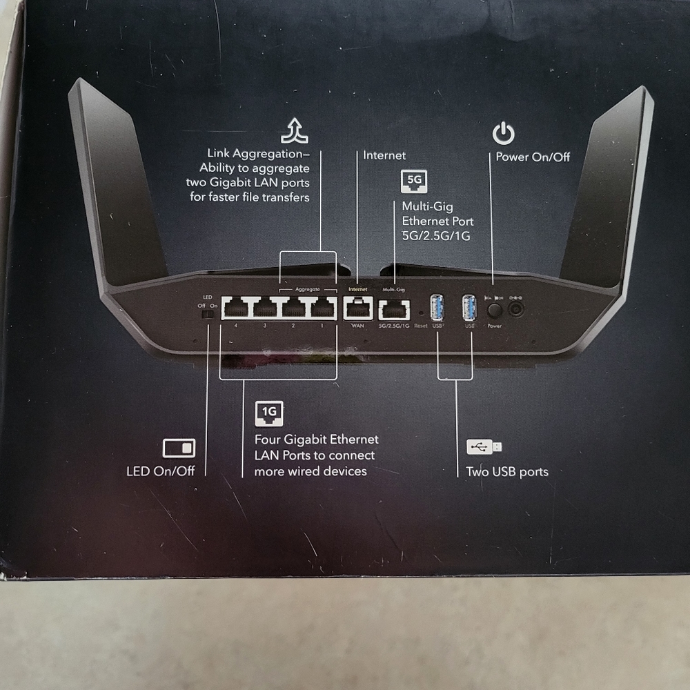 NETGEAR Nighthawk AX6000 Wi-Fi 6 Router - Picture 5 of 10